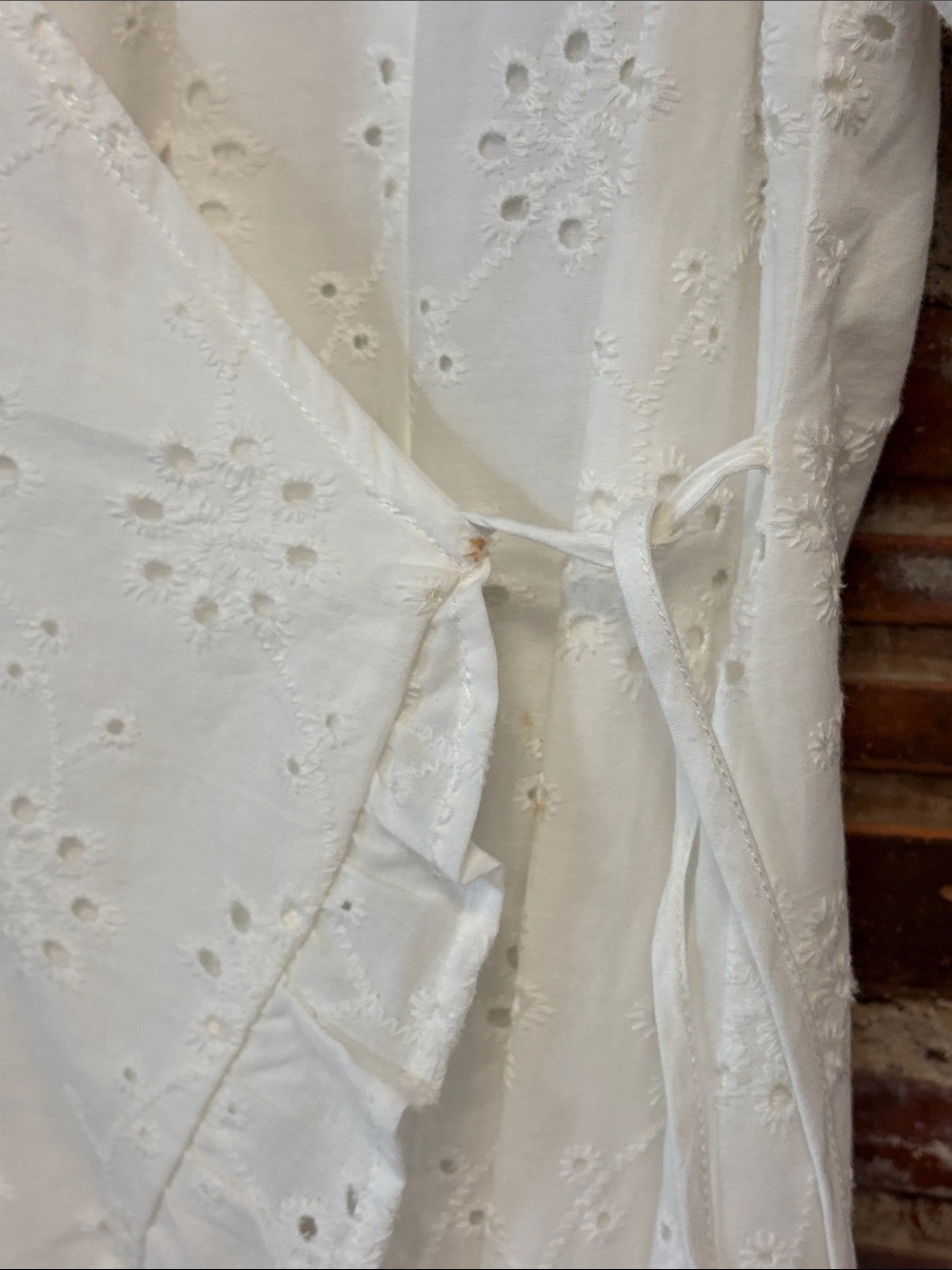 Addition Elle White Eyelet Wrap Midi Dress - Picture 6 of 7